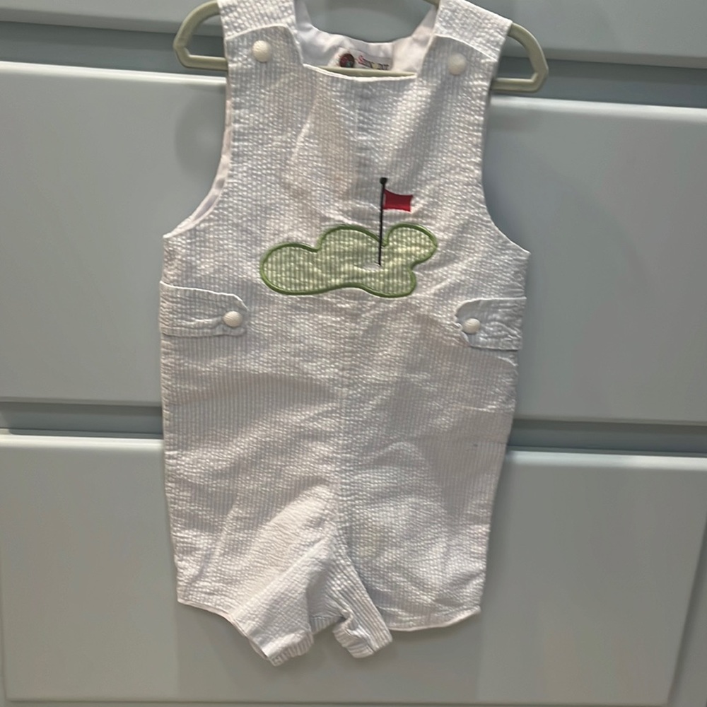 Smock Dot Kids Boys Seersucker John John’s